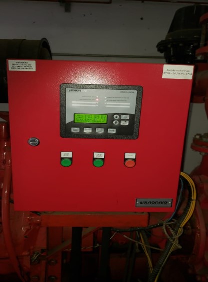 Quadro de comando de bomba a diesel